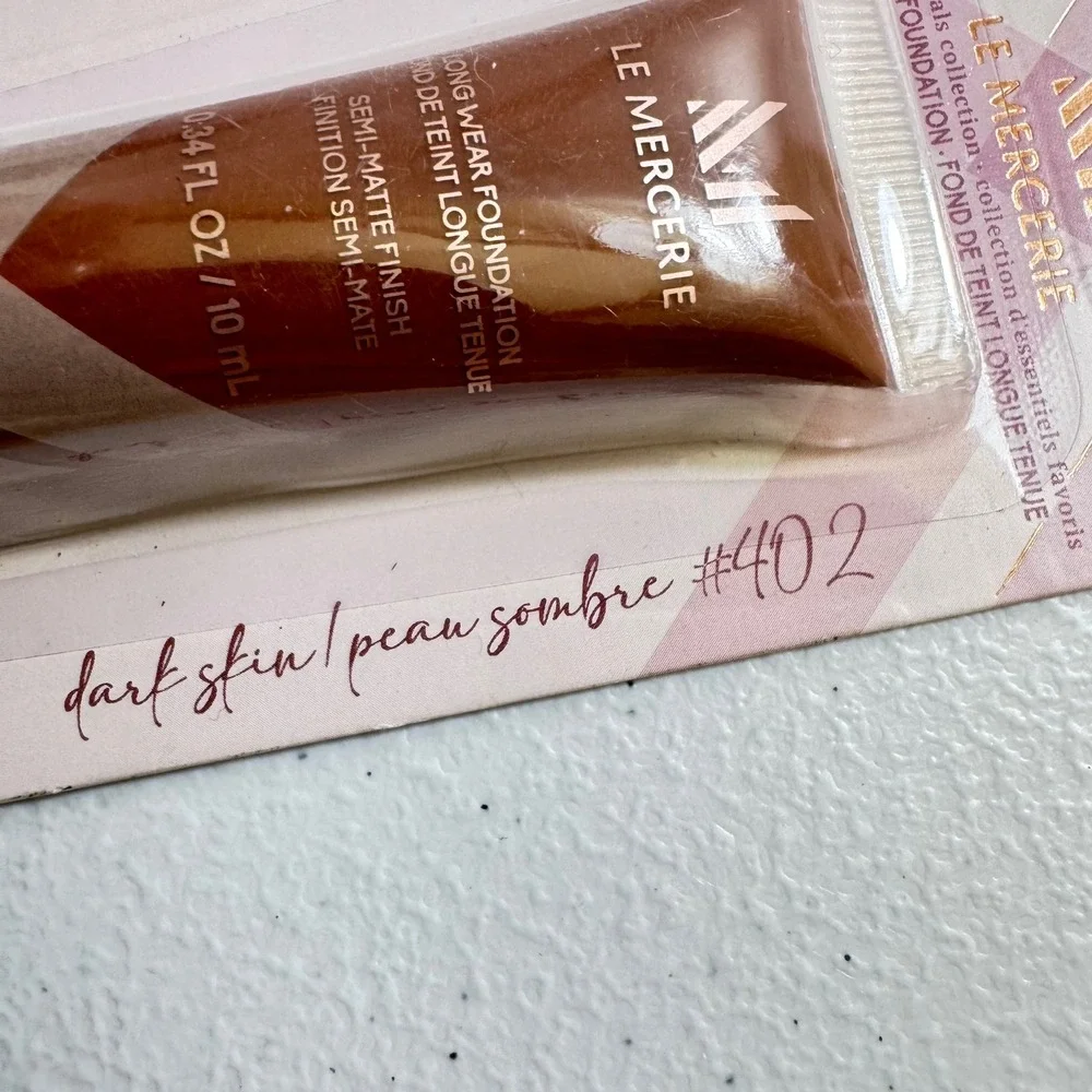 Le Mercier Long Wear‎ Foundation Semi Matte Finish Dark Skin 402 0.34 fl oz 10ml